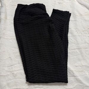 Energy Fitwear Anti-Cellulite High Waisted Textured Leggings Size L